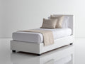 Letto singolo - Ecopelle - 210x100x110 cm - Bianco - Stile moderno