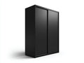 Armadio - Legno-Alluminio - 200x65x220 cm - Nero - Moderno