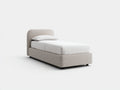 Letto singolo - Tessuto - 210x100x110 cm - Beige - Stile moderno
